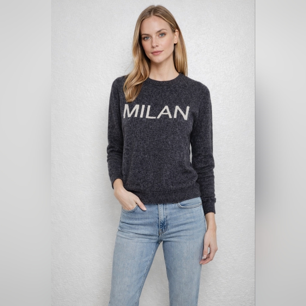 Philosophy Charcoal Crewneck Sweater